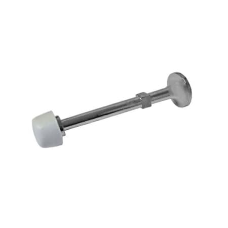 Cal-Royal 3 Cast Rigid Door Stop Molded Screw, US26D Satin Chrome RS92-26D